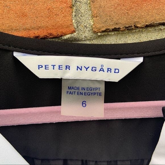 𝅺Peter Nygard Sheer Floral Long Sleeve Blouse - Picture 7 of 7